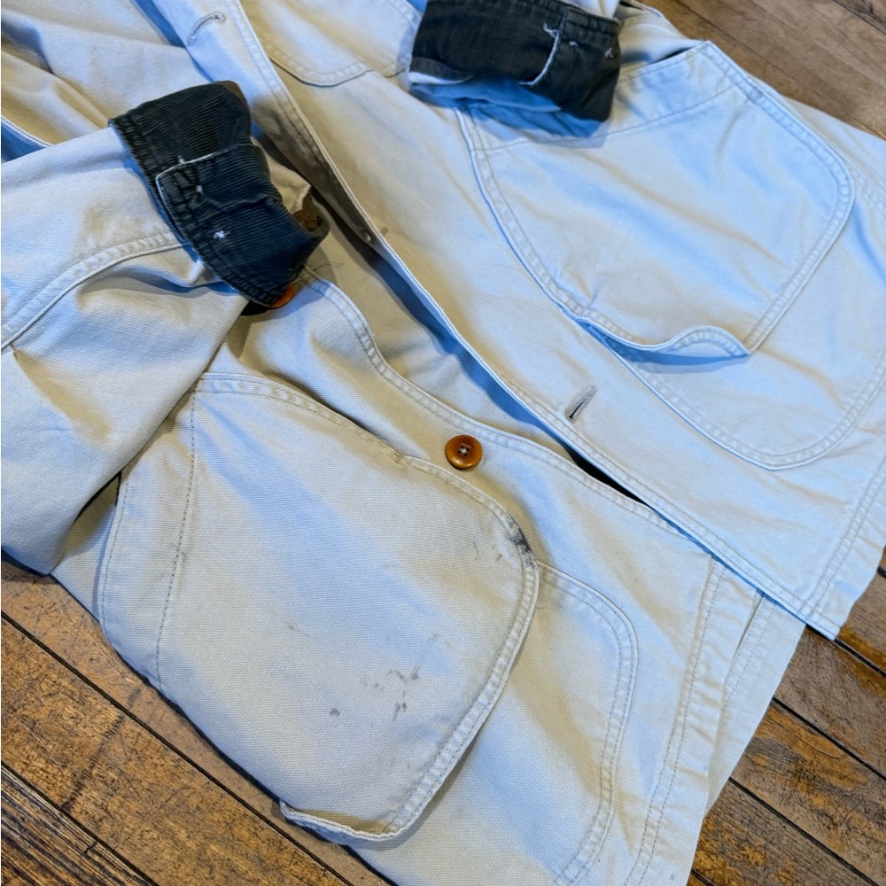 L.L. Bean Men's medium Tan and Dark Green Field Jacket - Picture 3 of 6